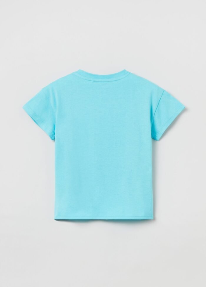 T-Shirt W/Print Acqua (Ra - Image 2