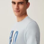 OVS Odle T Shirt Sterling Blu