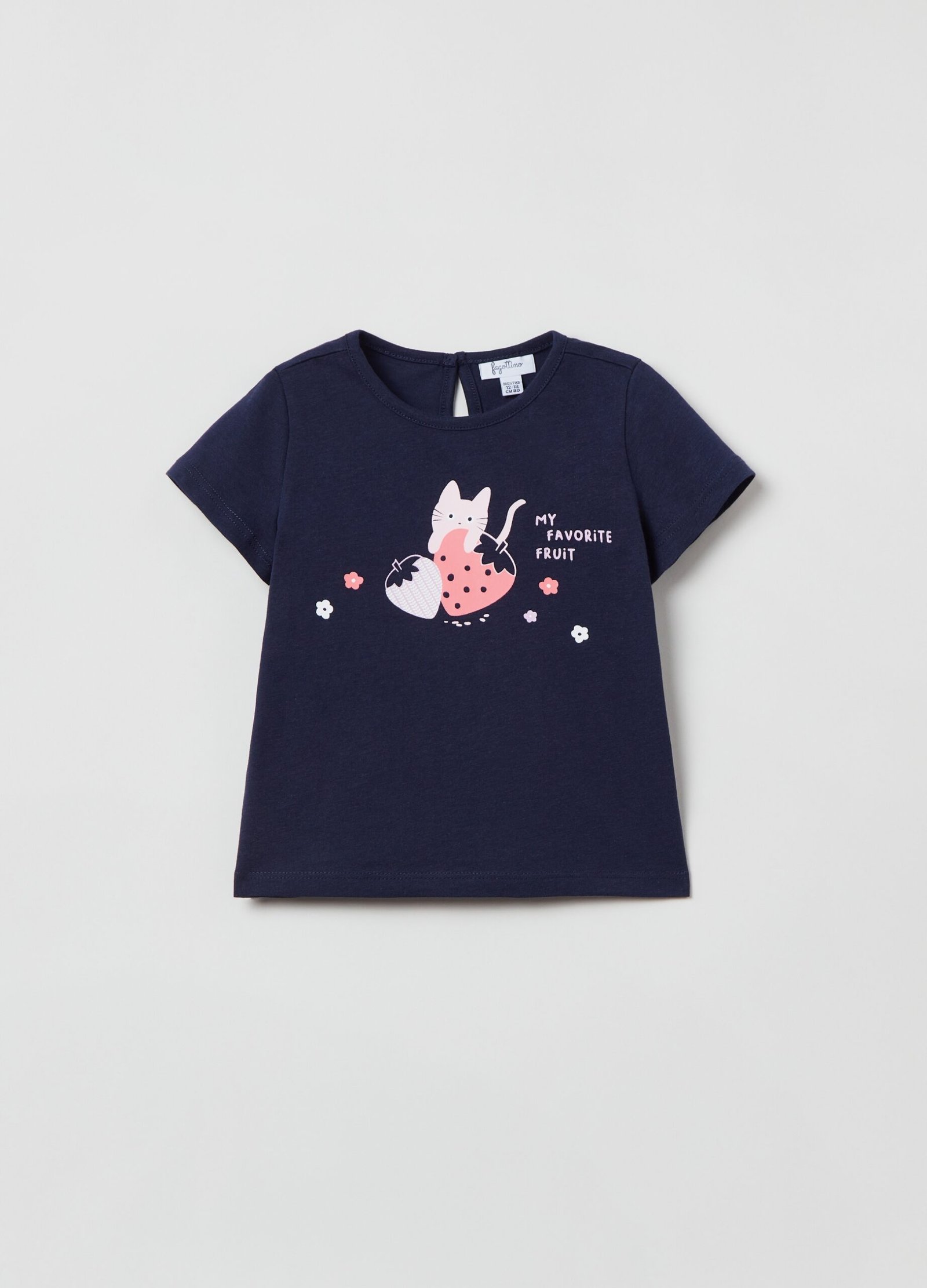 12440808.jpg Tshirt W/Print Blue - Image 1