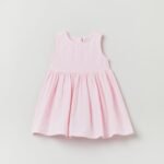 OVS Striped Dress Veiled Rose