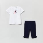 OVS T-Shirt+ 3/4 Leggings Whi