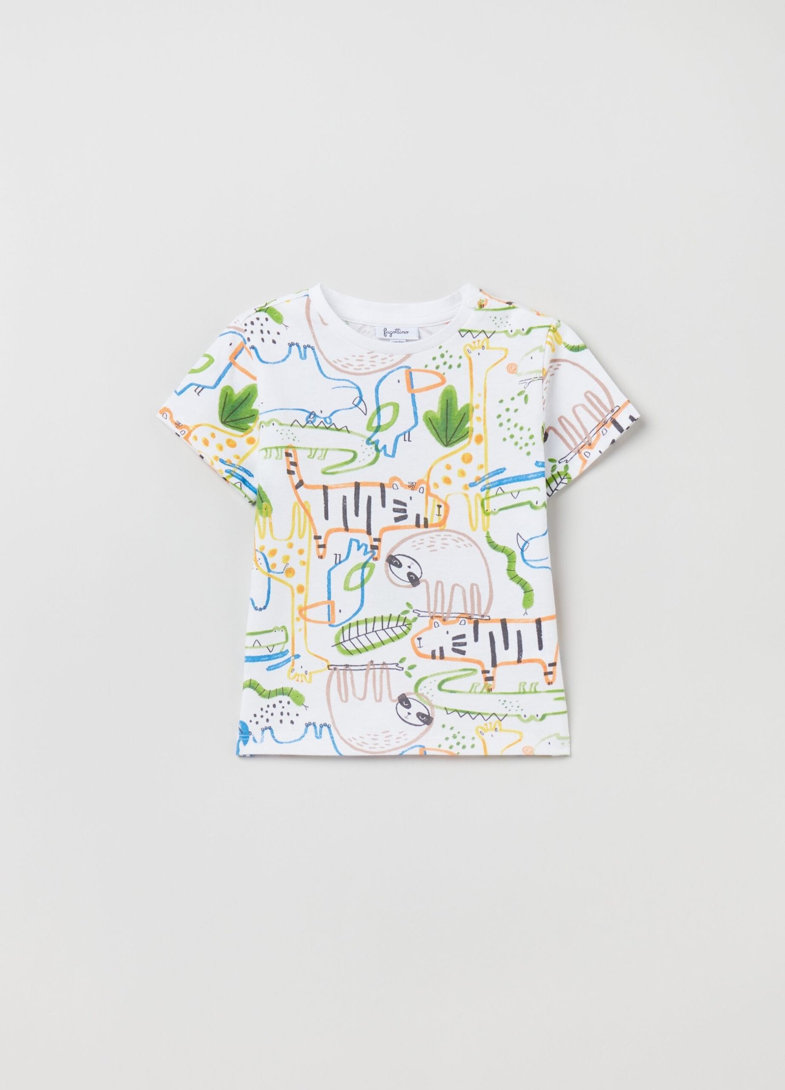 12448843.jpg Aop Jungle Animals White - Image 1