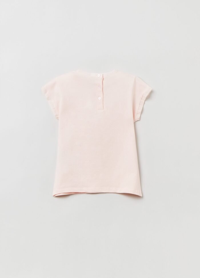 Tshirt W/Organza Peach - Image 2