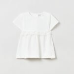 OVS T Shirt W/Ruffle White