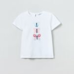 OVS T-Shirt W/Glitter Pri Whi