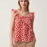 OVS Shi270 Shirt Rosso/Bianco
