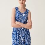 OVS Dress Aop Blue Combo