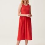 OVS Long Tank Dress Coral
