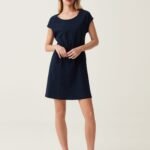 OVS Slub Ss Dress W/Elastic N