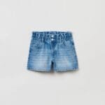 Short Denim Paper Bag Md