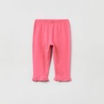 OVS Solid Leggings W/Sangallo