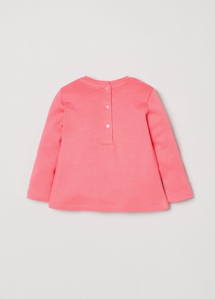 T-Shirt W/Print Fuxia - Image 2