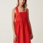 OVS Drs514 Dress Flame Scarle
