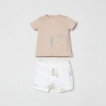OVS Set T-Shirt + Short Beige
