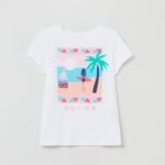 OVS T-Shirt W/Print White Gir