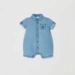 OVS Short Romper Light Blue D