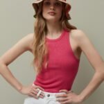 OVS Tank Top Solid Fuxia