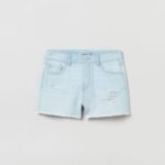 OVS Short Denim Broken Lt Blu