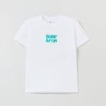 Boys' Front Print T-Shirt – Bright White
