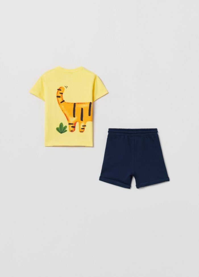 ⁦طقم رياضي أولادي – أصفر⁩ - الصورة ⁦2⁩