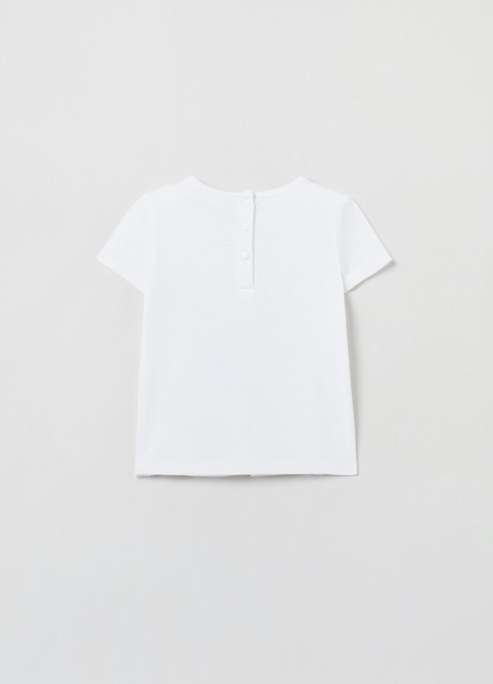T-Shirt W/Print White As - Image 2
