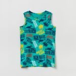 OVS Tnk Print Ao Deep Green