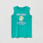 OVS Tnk Print Deep Green