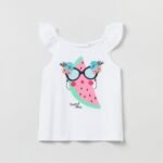 OVS Tank W/Print White (Wate