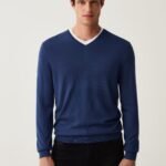 OVS Pull Blues V Navy Peony