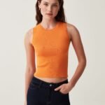 OVS Crepe Tank T Tangerine