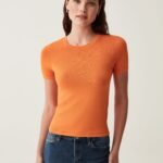 OVS Ss Crepe Tsh Tangerine