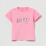 OVS T-Shirt W/Se Prism Pink
