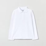 OVS Solid Polo Bright White