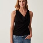 OVS Tank Top Dark Black