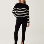 OVS Leggings Wit Dark Black