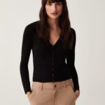 OVS Crepe Rib Ca Black