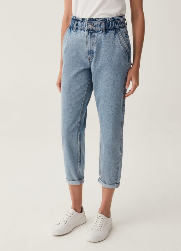 Women's Slouchy Jeans – Light Blue - Image 2