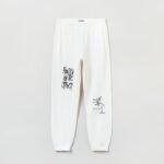 OVS Jogger Knee Print Snow Wh