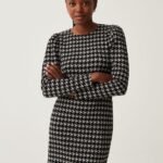 OVS Drs533 Dress Quad Nero/Bc