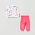 OVS Jogging Set Bianco/Rosa