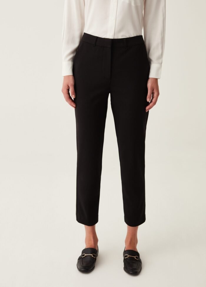 Women's Tailored Trousers – Black - Image 2