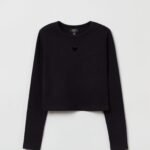 OVS T-Shirt Ls R Black Beauty