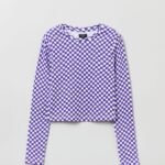 OVS T-Shirt Ls R Panna/Viola