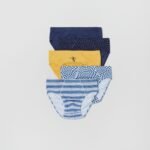 OVS Pk 5 Briefs Blu/Giallo