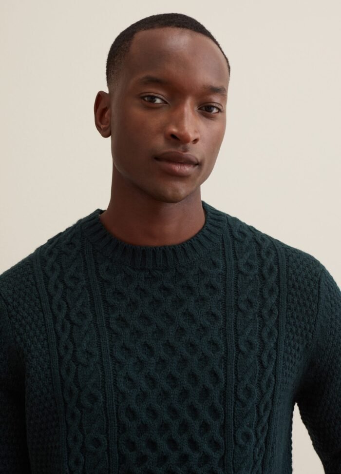 Men's Wool-Blend Jumper – Sea Moss - Image 2