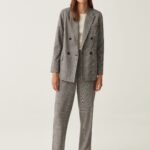 OVS Tro328 Pants Quadro Grigi