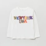 OVS T-Shirt L/S Blanc De Bla