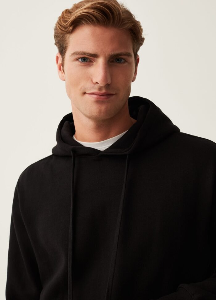 Men's Boxy Hoodie – Meteorite Grey - Image 2