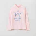 OVS Mock Neck W/ Pink Dogwood