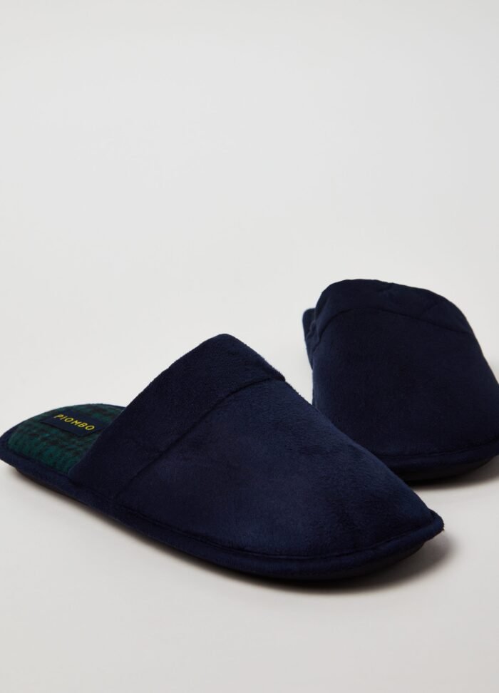 Men's Slippers – Navy Blue - Image 2